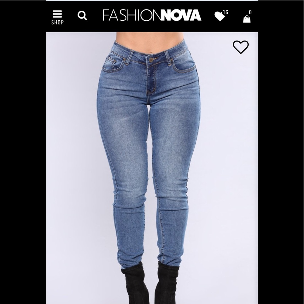 Fashion Nova Stretch Skinny Jeans